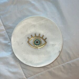 Stone jewelry holder - blue eye